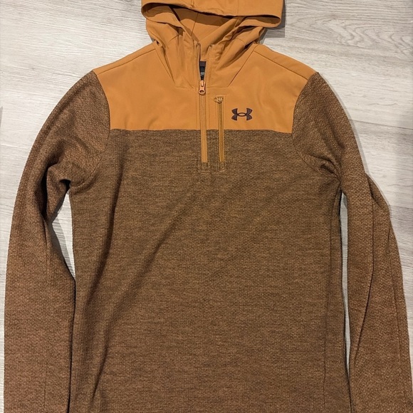 Under Armour Other - Under Armour Brown and Tan Hoodie 0238